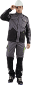 Куртка ОПЗ летняя ЭДВАНС мужская цв. серый с темно-серым и черным