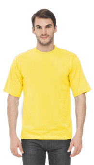 картинка Футболка мужская Х/Б 160 г/м2 к/рукав цв. желтый от магазина ПРОФИ+