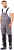 Полукомбинезон ОПЗ летний ЭДВАНС мужской цв. серый с темно-серым и черным