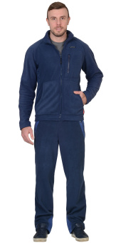 картинка Куртка флисовая АКТИВ мужская цв. синий от магазина ПРОФИ+