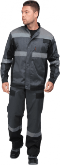 картинка Костюм ОПЗ летний ГРАНИТ мужской цв. серый-черный от магазина ПРОФИ+