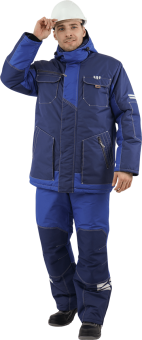 картинка Куртка ОПЗ зимняя ЭДВАНС мужская цв. синий с васильком от магазина ПРОФИ+