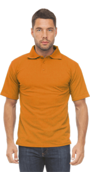 картинка Рубашка ПОЛО мужская к/рукав цв. оранжевый от магазина ПРОФИ+