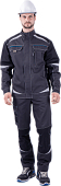 Куртка ОПЗ летняя ТУРБО SAFETY мужская цв. серый с черным