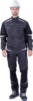 картинка Куртка ОПЗ летняя ТУРБО SAFETY мужская цв. серый с черным от магазина ПРОФИ+