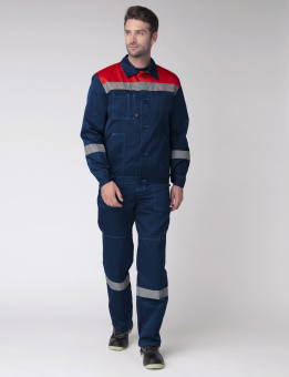 картинка Костюм ОПЗ летний ЛЕГИОН - 1 СОП (брюки) мужской цв. темно-синий с красным от магазина ПРОФИ+