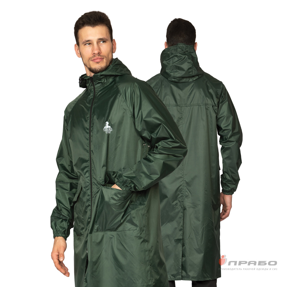Плащ влагозащитный ТАЙФУН цв. зеленый