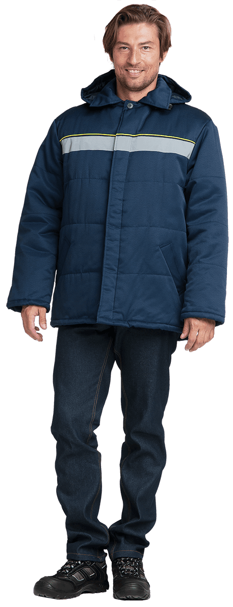 Куртка ОПЗ зимняя ЕВРОТЕЛОГРЕЙКА мужская цв. темно-синий