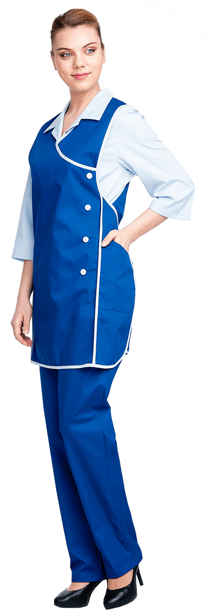 Униформа ОПЗ облегчённая БЛЕСК женская цв. василек с голубым