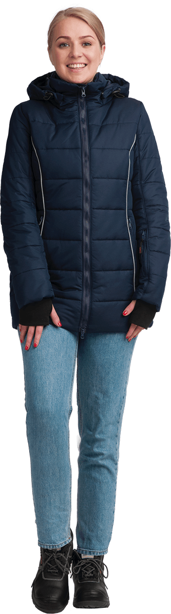Куртка утепленная ФЬЮЖЕН женская цв. темно-синий