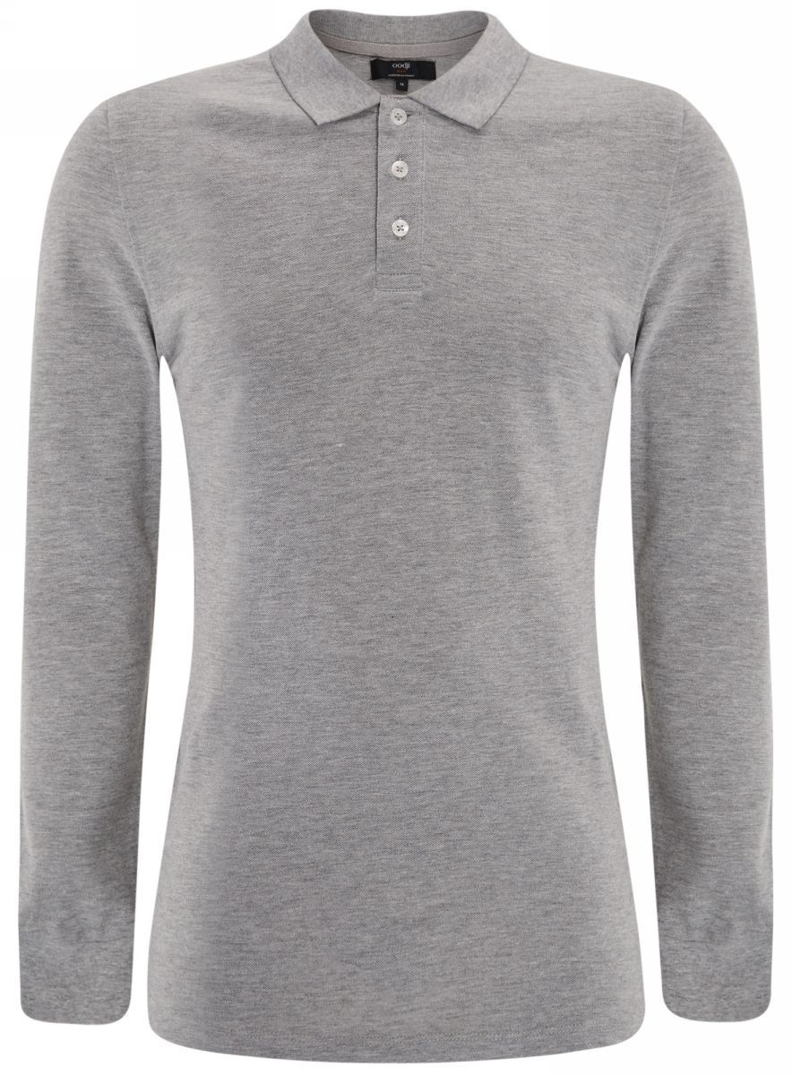 Футболка ПОЛО БИГ ТЕКС д/рукав цв. серый меланж