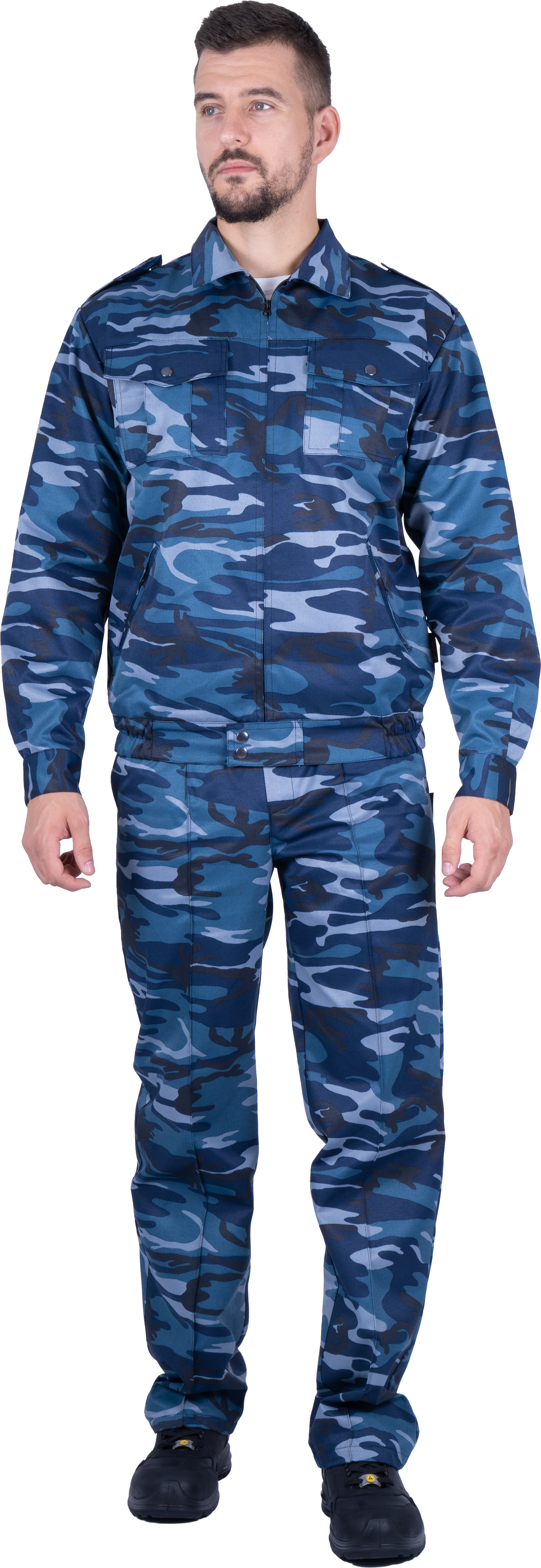 Костюм для охраны летний ВУЛКАН мужской цв. КМФ серый