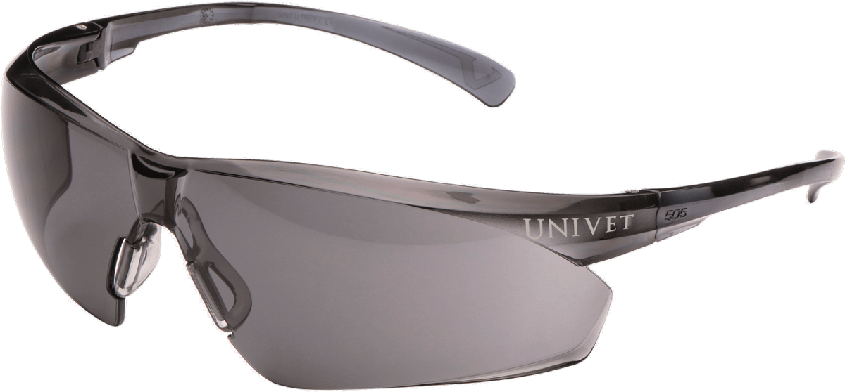 Очки защитные открытые UNIVET™ 505UP линза серая покрытие AS/AF