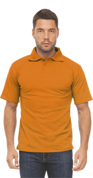 Рубашка ПОЛО мужская к/рукав цв. оранжевый