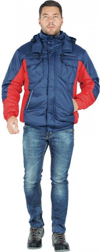 Куртка утепленная ФРИСТАЙЛ мужская цв. темно-синяя с красным