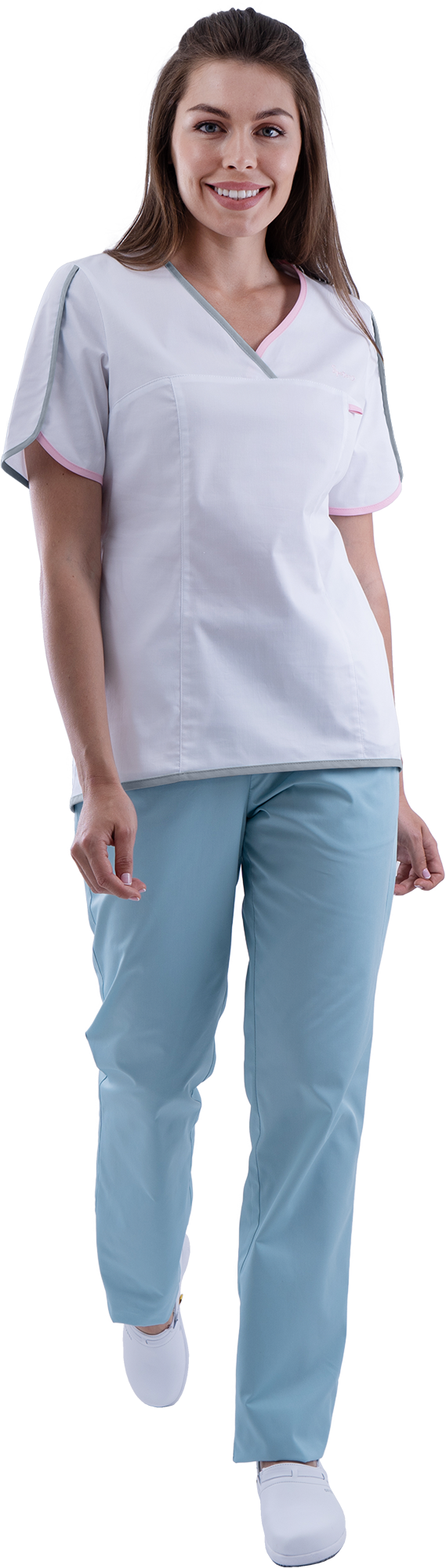 Блуза медицинская РАДУГА женская цв. белый