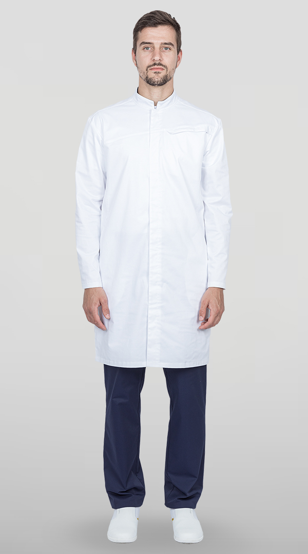 Халат медицинский ЛОРД мужской цв. белый