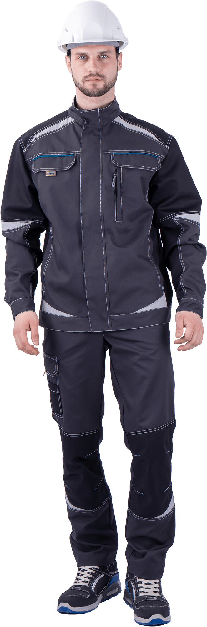 Куртка ОПЗ летняя ТУРБО SAFETY мужская цв. серый с черным