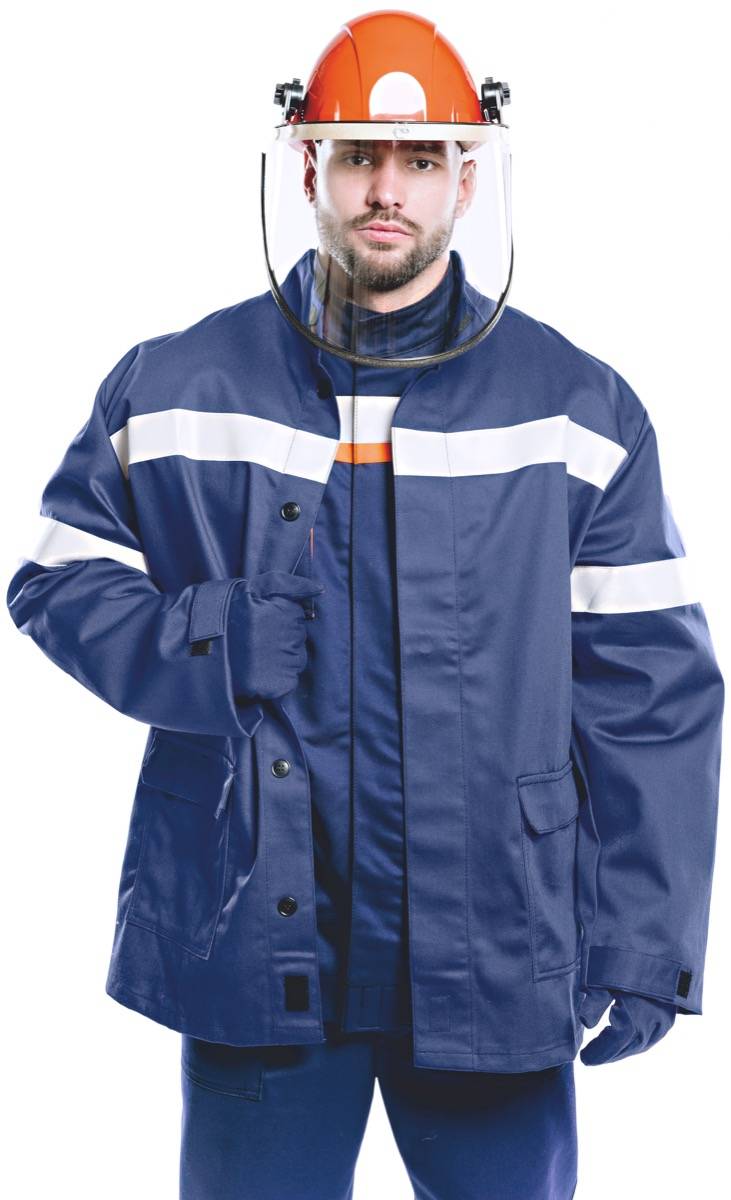 Куртка-накидка термостойкая летняя WORKER 9 кал/см2 мужская цв. темно-синий