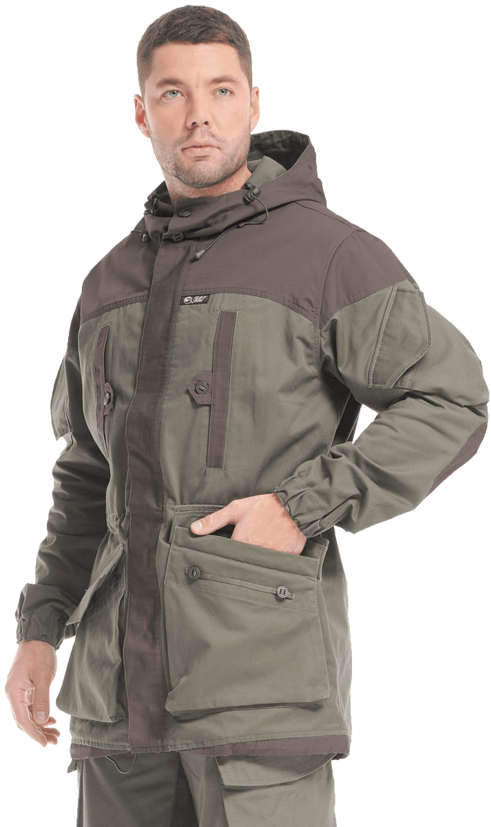Куртка-ветровка ПЕРЕВАЛ-2 мужская цв. хаки