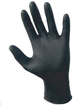 картинка Перчатки нитриловые NITRILE цв. черный от магазина ПРОФИ+