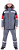 Куртка ОПЗ зимняя ХАЙ-ТЕК SAFETY мужская цв. серый с чёрной и красной отделкой