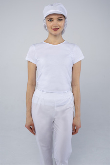 картинка Кепи универсальная ХАССП с сеткой цв. белый от магазина ПРОФИ+