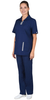картинка Костюм медицинский ВИКТОРИЯ женский цв. темно-синий от магазина ПРОФИ+