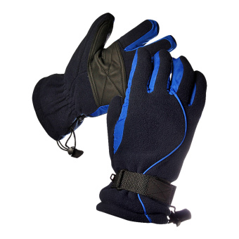картинка Перчатки утепленные ВИНТЕР Тинсулейт цв. черный с синим от магазина ПРОФИ+
