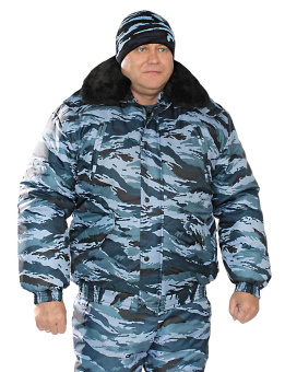 картинка Куртка для охраны зимняя ОХРАННИК-НОРД мужская цв.Серый Камыш тк. Оксфорд от магазина ПРОФИ+