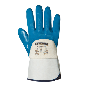 картинка Перчатки нитриловые TESA NITRONIX N-202 частичное облив крага от магазина ПРОФИ+