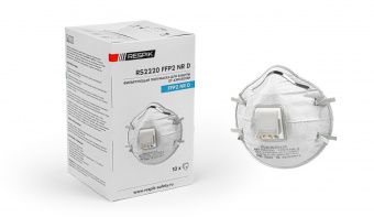 картинка Респиратор RESPIK® RS2220 NR D FFP2 с защитой от аэрозолей до 12 ПДК, с клапаном от магазина ПРОФИ+