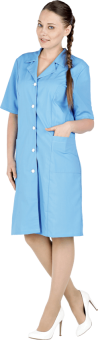 картинка Халат медицинский СЕЛЕНА женский цв. голубой  от магазина ПРОФИ+