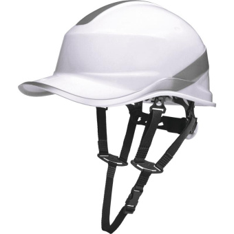картинка Каска защитная DeltaPlus™ BASEBALL DIAMOND UP V с козырьком цв. белый от магазина ПРОФИ+