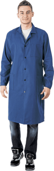 картинка Халат ОПЗ РАБОЧИЙ мужской тк. Диагональ цв. синий от магазина ПРОФИ+
