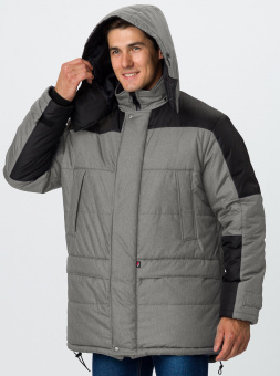 картинка Куртка ОПЗ зимняя ПРЕМИУМ CH мужская цв. темно-серый меланж и черный от магазина ПРОФИ+