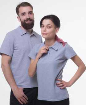 картинка Футболка ПОЛО БИГ ТЕКС к/рукав цв. серый меланж от магазина ПРОФИ+