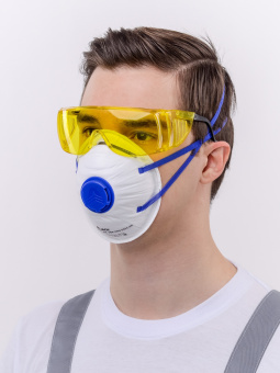 картинка Респиратор DSK PRO 5511 НК, FFP2 с защитой от аэрозолей до 12 ПДК с клапаном от магазина ПРОФИ+