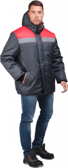 картинка Куртка ОПЗ зимняя РАЙТ мужская цв. серый-красный от магазина ПРОФИ+