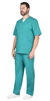 картинка Костюм медицинский ХИРУРГА цв. зеленый от магазина ПРОФИ+