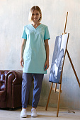 Блуза медицинская DS™ ЛОНГА женская цв.мята