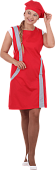 Униформа ОПЗ облегчённая ВИНТАЖ женская цв. красный с серым