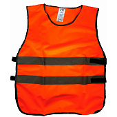 Жилет сигнальный накидка ТИП 5 трикотажное полотно, застежка фастек цв. флуоресцентный оранжевый