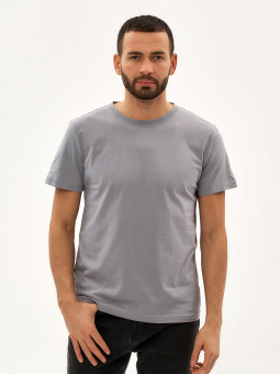 картинка Футболка мужская ТС Х/Б 160 г/м2 к/рукав цв. серый от магазина ПРОФИ+
