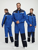 Костюм ОПЗ летний СТРОЙ - 2 CH МВО (полукомбинезон) мужской цв. васильковый с темно-синим