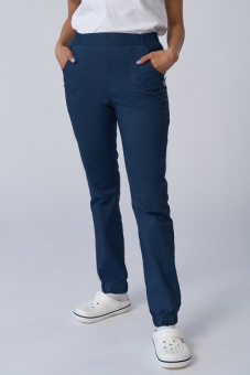 картинка Брюки медицинские КЛАССИК-СТРЕЙЧ м. AE748 женские цв. ночь от магазина ПРОФИ+