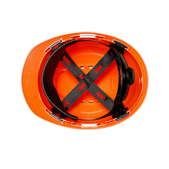 Каска защитная 3M H-700N цв. оранжевый с храповиком и вентиляцией