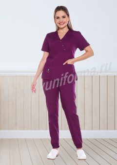 картинка Костюм медицинский СОЛОМЕЯ женский цв. розовый от магазина ПРОФИ+