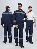 Костюм ОПЗ летний ЛИГОР - 1 СОП (брюки) мужской цв. темно-синий