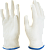 Перчатки х/б 13 класс вязки цв. белый